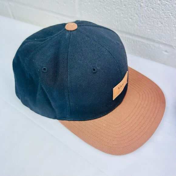 Vans Blackout Starter II SnapBack Cap Hat Black Brown - Picture 2 of 6